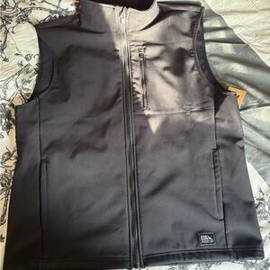 NWT Men's Eddie Bauer westbrook Black Softshell Vest